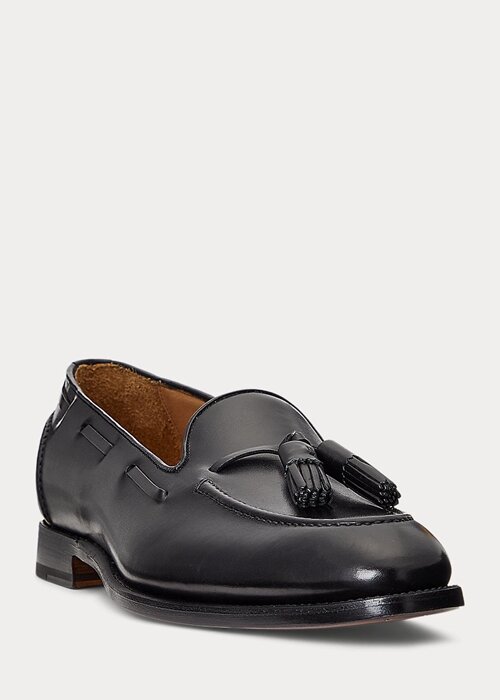 Black Men’s Ralph Lauren Luther Tassel Calfskin Loafers Black Men’s Ralph Lauren Luther Tassel Calfskin Loafers