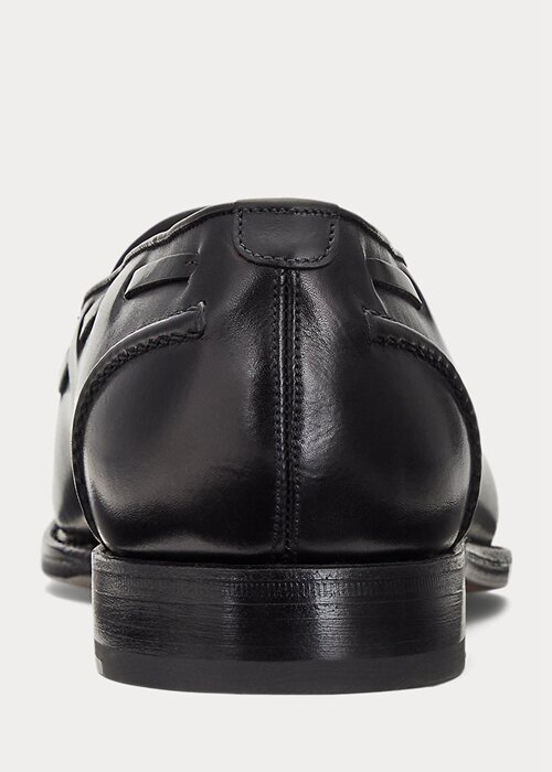 Black Men’s Ralph Lauren Luther Tassel Calfskin Loafers Black Men’s Ralph Lauren Luther Tassel Calfskin Loafers