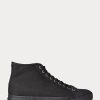 Black Men’s Ralph Lauren Mayport Canvas Sneakers Black Men’s Ralph Lauren Mayport Canvas Sneakers