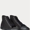Black Men’s Ralph Lauren Mayport Canvas Sneakers Black Men’s Ralph Lauren Mayport Canvas Sneakers