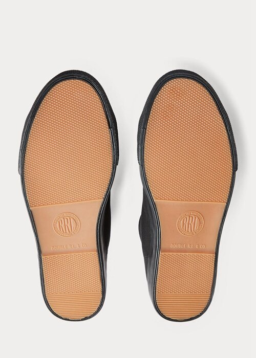 Black Men’s Ralph Lauren Mayport Canvas Sneakers Black Men’s Ralph Lauren Mayport Canvas Sneakers
