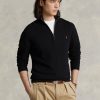 Black Men’s Ralph Lauren Mesh-knit Cotton Quarter-zip Jumper Sweaters Black Men’s Ralph Lauren Mesh-knit Cotton Quarter-zip Jumper Sweaters