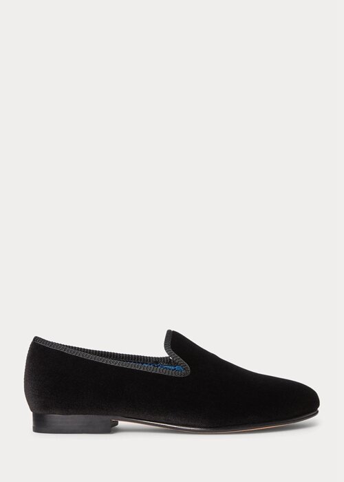 Black Men’s Ralph Lauren Paxton Velvet Dress Shoes Black Men’s Ralph Lauren Paxton Velvet Dress Shoes