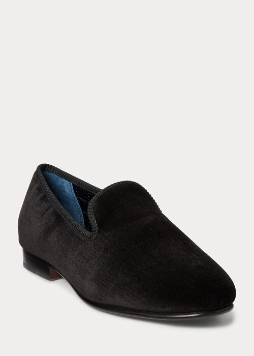 Black Men’s Ralph Lauren Paxton Velvet Dress Shoes Black Men’s Ralph Lauren Paxton Velvet Dress Shoes
