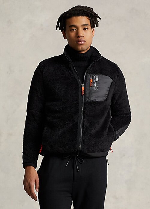 Black Men’s Ralph Lauren Pile Fleece Jackets Black Men’s Ralph Lauren Pile Fleece Jackets