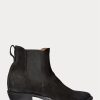 Black Men’s Ralph Lauren Plainview Suede Chelsea Boots Black Men’s Ralph Lauren Plainview Suede Chelsea Boots