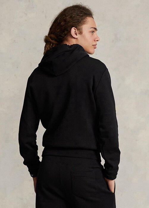 Black Men’s Ralph Lauren Polo Sport Fleece Hoodie Black Men’s Ralph Lauren Polo Sport Fleece Hoodie