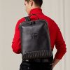 Black Men’s Ralph Lauren Quilted Leather Backpacks Black Men’s Ralph Lauren Quilted Leather Backpacks
