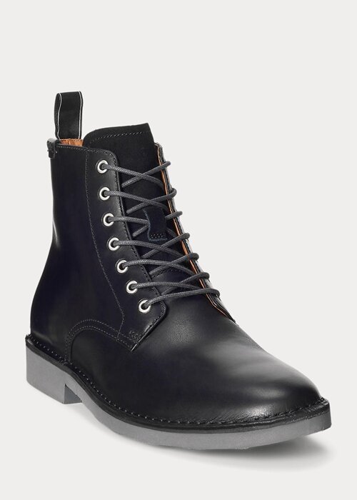 Black Men’s Ralph Lauren Talan Leather Boots Black Men’s Ralph Lauren Talan Leather Boots