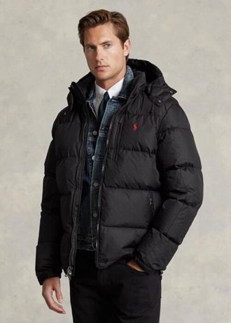 Black Men’s Ralph Lauren Water-Repellent Down Jackets