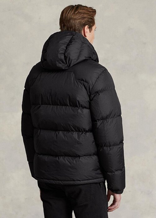 Black Men’s Ralph Lauren Water-Repellent Down Jackets Black Men’s Ralph Lauren Water-Repellent Down Jackets