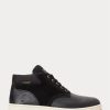 Black Men’s Ralph Lauren Waterproof Leather-Suede Boots Black Men’s Ralph Lauren Waterproof Leather-Suede Boots