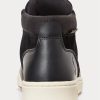 Black Men’s Ralph Lauren Waterproof Leather-Suede Boots Black Men’s Ralph Lauren Waterproof Leather-Suede Boots