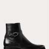 Black Men’s Ralph Lauren Welington Burnished Calfskin Boots Black Men’s Ralph Lauren Welington Burnished Calfskin Boots
