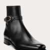 Black Men’s Ralph Lauren Welington Burnished Calfskin Boots Black Men’s Ralph Lauren Welington Burnished Calfskin Boots