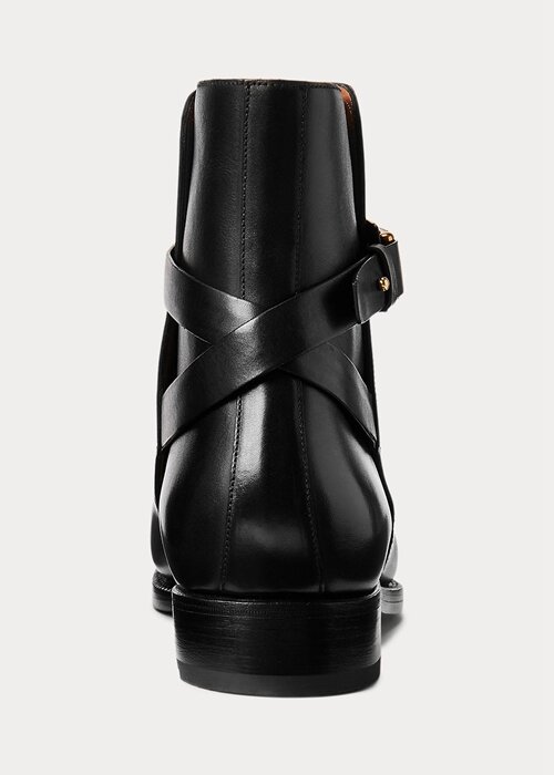 Black Men’s Ralph Lauren Welington Burnished Calfskin Boots Black Men’s Ralph Lauren Welington Burnished Calfskin Boots