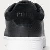 Black Men’s Ralph Lauren Wilton Leather Sneakers Black Men’s Ralph Lauren Wilton Leather Sneakers