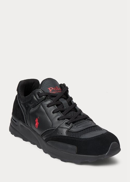 Black / Red Men’s Ralph Lauren Trackster 200 Sneakers Black / Red Men’s Ralph Lauren Trackster 200 Sneakers