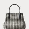 Black/White Houndstooth Women’s Ralph Lauren Houndstooth Medium Bellport Tote Bags Black/White Houndstooth Women’s Ralph Lauren Houndstooth Medium Bellport Tote Bags
