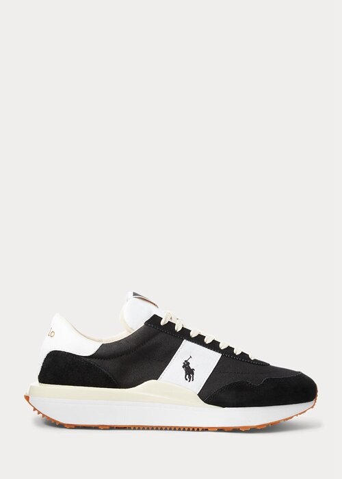 Black / White Men’s Ralph Lauren Train 89 Suede & Oxford Sneakers Black / White Men’s Ralph Lauren Train 89 Suede & Oxford Sneakers