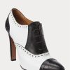 Black / White Women’s Ralph Lauren Cerri Color-Blocked Calfskin Boots Black / White Women’s Ralph Lauren Cerri Color-Blocked Calfskin Boots