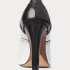 Black / White Women’s Ralph Lauren Cerri Color-Blocked Calfskin Boots Black / White Women’s Ralph Lauren Cerri Color-Blocked Calfskin Boots