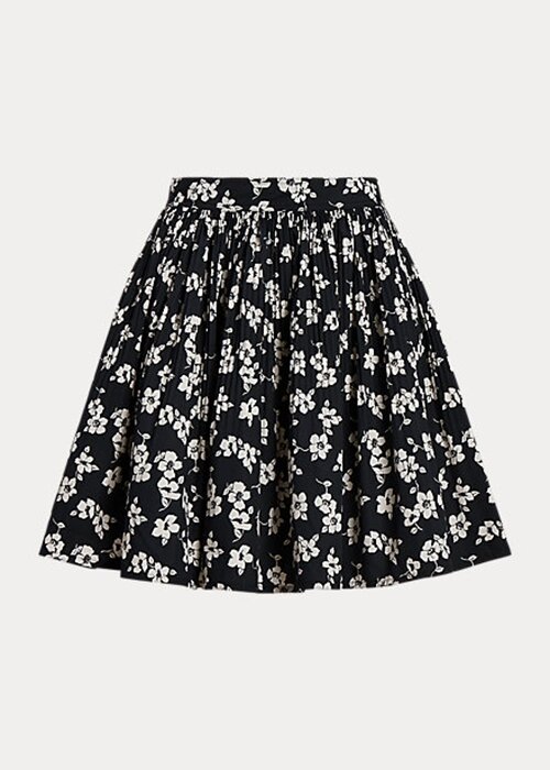 Black / White Women’s Ralph Lauren Floral A-Line Skirts Black / White Women’s Ralph Lauren Floral A-Line Skirts