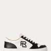 Black / White Women’s Ralph Lauren Jinett Color-Blocked Low-Top Sneakers Black / White Women’s Ralph Lauren Jinett Color-Blocked Low-Top Sneakers