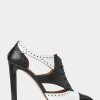 Black / White Women’s Ralph Lauren Lindley Color-Blocked Calfskin Boots Black / White Women’s Ralph Lauren Lindley Color-Blocked Calfskin Boots