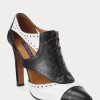 Black / White Women’s Ralph Lauren Lindley Color-Blocked Calfskin Boots Black / White Women’s Ralph Lauren Lindley Color-Blocked Calfskin Boots