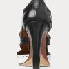 Black / White Women’s Ralph Lauren Lindley Color-Blocked Calfskin Boots Black / White Women’s Ralph Lauren Lindley Color-Blocked Calfskin Boots