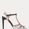 Black / White Women’s Ralph Lauren Vasile Embellished Satin Heels Black / White Women’s Ralph Lauren Vasile Embellished Satin Heels