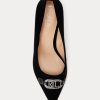 Black Women’s Ralph Lauren Amory Velvet Heels Black Women’s Ralph Lauren Amory Velvet Heels