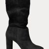 Black Women’s Ralph Lauren Artizan Suede Boots Black Women’s Ralph Lauren Artizan Suede Boots