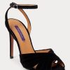 Black Women’s Ralph Lauren Bacall II Velvet Heels Black Women’s Ralph Lauren Bacall II Velvet Heels