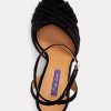 Black Women’s Ralph Lauren Bacall II Velvet Heels Black Women’s Ralph Lauren Bacall II Velvet Heels