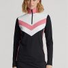 Black Women’s Ralph Lauren Chevron-stripe Quarter-zip Pullover Sweatshirts Black Women’s Ralph Lauren Chevron-stripe Quarter-zip Pullover Sweatshirts
