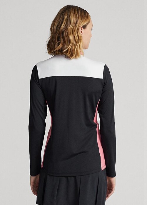 Black Women’s Ralph Lauren Chevron-stripe Quarter-zip Pullover Sweatshirts Black Women’s Ralph Lauren Chevron-stripe Quarter-zip Pullover Sweatshirts