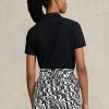 Black Women’s Ralph Lauren Classic Fit Mesh Polo Shirts Black Women’s Ralph Lauren Classic Fit Mesh Polo Shirts