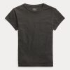 Black Women’s Ralph Lauren Cotton Jersey Crewneck T Shirts Black Women’s Ralph Lauren Cotton Jersey Crewneck T Shirts