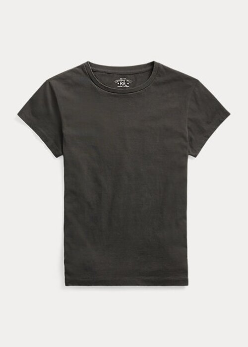 Black Women’s Ralph Lauren Cotton Jersey Crewneck T Shirts Black Women’s Ralph Lauren Cotton Jersey Crewneck T Shirts