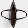 Black Women’s Ralph Lauren Faux-Leather Small Tote Bags Black Women’s Ralph Lauren Faux-Leather Small Tote Bags
