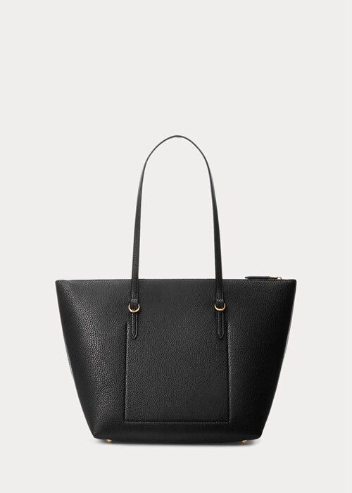 Black Women’s Ralph Lauren Faux-Leather Small Tote Bags Black Women’s Ralph Lauren Faux-Leather Small Tote Bags