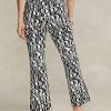 Black Women’s Ralph Lauren Graphic-Motif Sateen Kick-Flare Pants Black Women’s Ralph Lauren Graphic-Motif Sateen Kick-Flare Pants