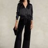 Black Women’s Ralph Lauren High-rise Wide-leg Cropped Jeans Black Women’s Ralph Lauren High-rise Wide-leg Cropped Jeans
