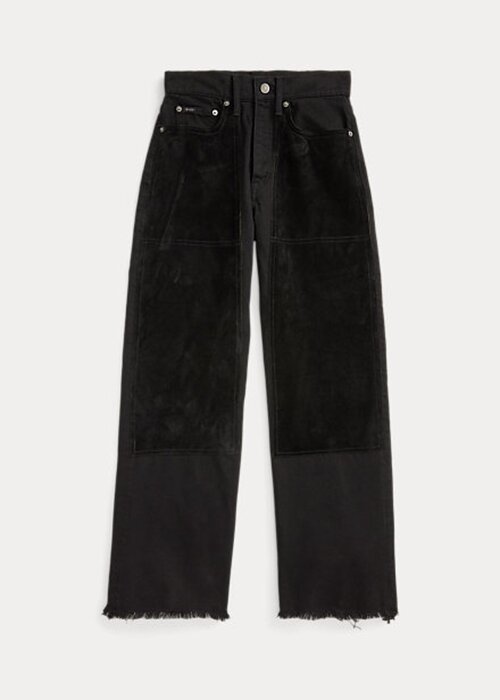 Black Women’s Ralph Lauren High-rise Wide-leg Cropped Jeans Black Women’s Ralph Lauren High-rise Wide-leg Cropped Jeans