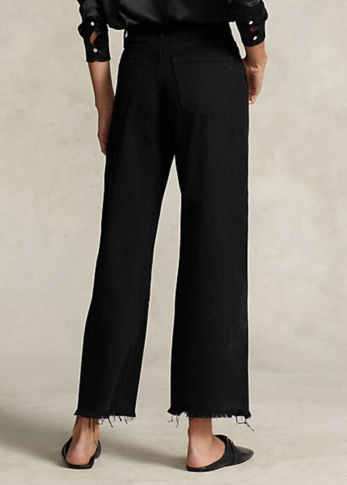 Black Women’s Ralph Lauren High-rise Wide-leg Cropped Jeans Black Women’s Ralph Lauren High-rise Wide-leg Cropped Jeans