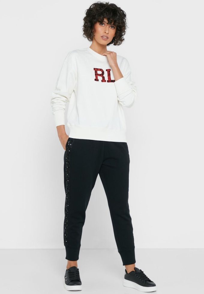 Black Women’s Ralph Lauren High Waist Sweatpants Black Women’s Ralph Lauren High Waist Sweatpants