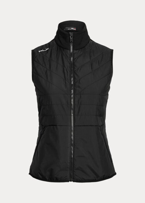 Black Women’s Ralph Lauren Hybrid Mockneck Zip Vest Black Women’s Ralph Lauren Hybrid Mockneck Zip Vest