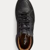 Black Women’s Ralph Lauren Jaemyn Calfskin High-Top Sneakers Black Women’s Ralph Lauren Jaemyn Calfskin High-Top Sneakers